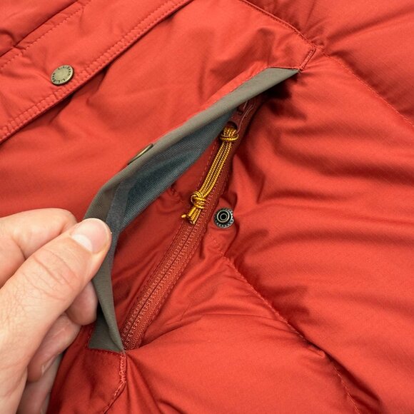 NEW L.L.Bean Women’s Petite L Orange Mountain Classic Down Vest Puffer Pockets - Picture 5 of 13